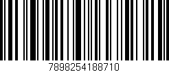 Código de barras (EAN, GTIN, SKU, ISBN): '7898254188710'