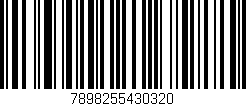Código de barras (EAN, GTIN, SKU, ISBN): '7898255430320'