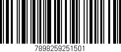 Código de barras (EAN, GTIN, SKU, ISBN): '7898259251501'
