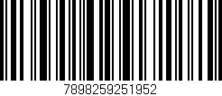 Código de barras (EAN, GTIN, SKU, ISBN): '7898259251952'
