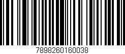 Código de barras (EAN, GTIN, SKU, ISBN): '7898260160038'