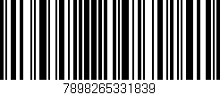 Código de barras (EAN, GTIN, SKU, ISBN): '7898265331839'