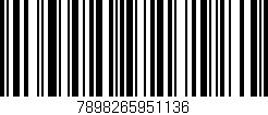 Código de barras (EAN, GTIN, SKU, ISBN): '7898265951136'