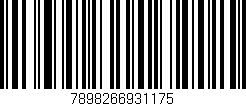 Código de barras (EAN, GTIN, SKU, ISBN): '7898266931175'