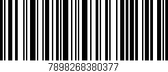 Código de barras (EAN, GTIN, SKU, ISBN): '7898268380377'