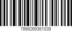 Código de barras (EAN, GTIN, SKU, ISBN): '7898268381039'