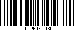 Código de barras (EAN, GTIN, SKU, ISBN): '7898268700168'