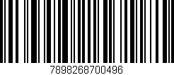Código de barras (EAN, GTIN, SKU, ISBN): '7898268700496'