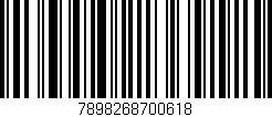 Código de barras (EAN, GTIN, SKU, ISBN): '7898268700618'