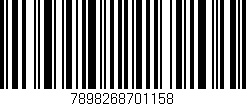 Código de barras (EAN, GTIN, SKU, ISBN): '7898268701158'