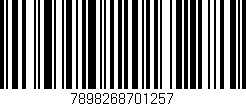 Código de barras (EAN, GTIN, SKU, ISBN): '7898268701257'