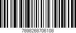 Código de barras (EAN, GTIN, SKU, ISBN): '7898268706108'