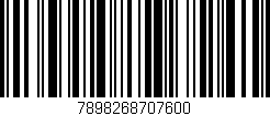 Código de barras (EAN, GTIN, SKU, ISBN): '7898268707600'
