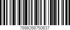 Código de barras (EAN, GTIN, SKU, ISBN): '7898268750637'