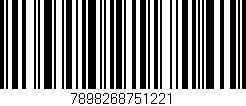 Código de barras (EAN, GTIN, SKU, ISBN): '7898268751221'
