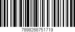 Código de barras (EAN, GTIN, SKU, ISBN): '7898268751719'