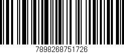 Código de barras (EAN, GTIN, SKU, ISBN): '7898268751726'
