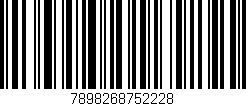 Código de barras (EAN, GTIN, SKU, ISBN): '7898268752228'