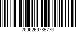 Código de barras (EAN, GTIN, SKU, ISBN): '7898268765778'