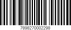 Código de barras (EAN, GTIN, SKU, ISBN): '7898270002298'
