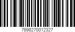 Código de barras (EAN, GTIN, SKU, ISBN): '7898270012327'