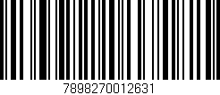 Código de barras (EAN, GTIN, SKU, ISBN): '7898270012631'