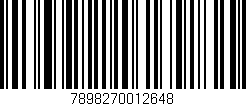 Código de barras (EAN, GTIN, SKU, ISBN): '7898270012648'