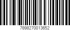 Código de barras (EAN, GTIN, SKU, ISBN): '7898270013652'