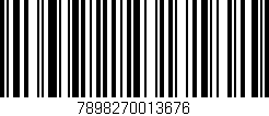Código de barras (EAN, GTIN, SKU, ISBN): '7898270013676'