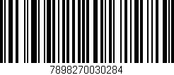 Código de barras (EAN, GTIN, SKU, ISBN): '7898270030284'