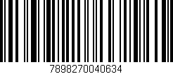 Código de barras (EAN, GTIN, SKU, ISBN): '7898270040634'