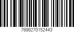 Código de barras (EAN, GTIN, SKU, ISBN): '7898270152443'