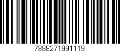 Código de barras (EAN, GTIN, SKU, ISBN): '7898271991119'