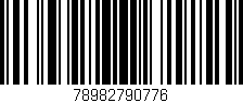 Código de barras (EAN, GTIN, SKU, ISBN): '78982790776'