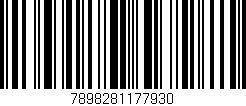 Código de barras (EAN, GTIN, SKU, ISBN): '7898281177930'
