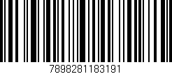 Código de barras (EAN, GTIN, SKU, ISBN): '7898281183191'