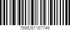 Código de barras (EAN, GTIN, SKU, ISBN): '7898281187748'