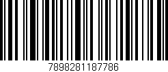 Código de barras (EAN, GTIN, SKU, ISBN): '7898281187786'