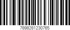 Código de barras (EAN, GTIN, SKU, ISBN): '7898281230765'