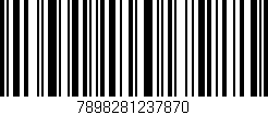 Código de barras (EAN, GTIN, SKU, ISBN): '7898281237870'