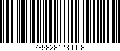 Código de barras (EAN, GTIN, SKU, ISBN): '7898281239058'