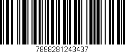 Código de barras (EAN, GTIN, SKU, ISBN): '7898281243437'