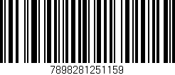 Código de barras (EAN, GTIN, SKU, ISBN): '7898281251159'