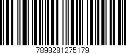 Código de barras (EAN, GTIN, SKU, ISBN): '7898281275179'