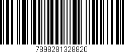Código de barras (EAN, GTIN, SKU, ISBN): '7898281328820'