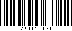 Código de barras (EAN, GTIN, SKU, ISBN): '7898281379358'