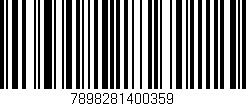 Código de barras (EAN, GTIN, SKU, ISBN): '7898281400359'