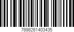 Código de barras (EAN, GTIN, SKU, ISBN): '7898281403435'
