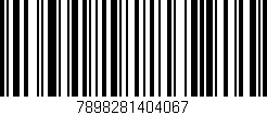 Código de barras (EAN, GTIN, SKU, ISBN): '7898281404067'