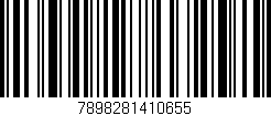 Código de barras (EAN, GTIN, SKU, ISBN): '7898281410655'